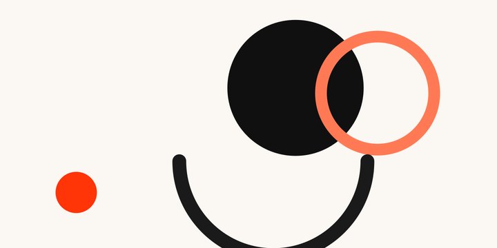 Flat geometric editorial illustration of a shield ring encircling a coin above layered fields