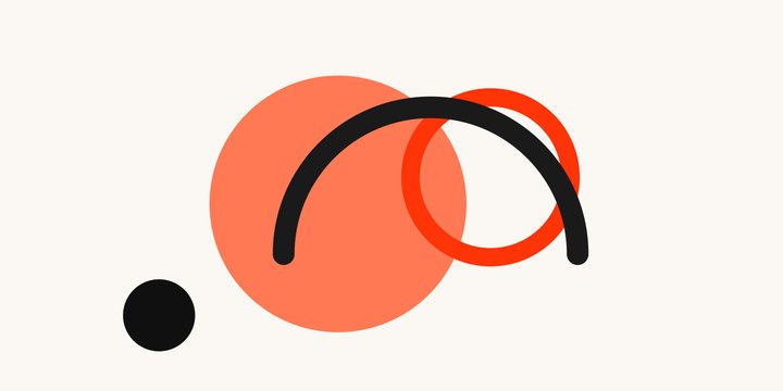 Flat geometric editorial illustration of two parallel streams converging into a single channel